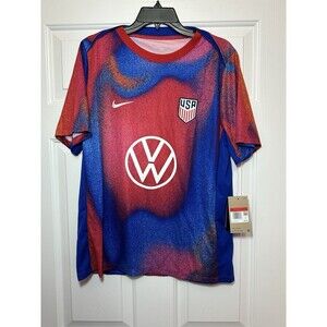 Size L Nike USMNT Academy Pro Pre-Match Short Sleeve Slim Top Men FJ2734-101